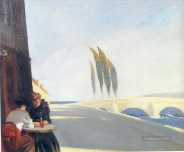 Bistró Edward Hopper Pinturas al óleo